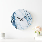 Marokkanische Blues Große Wanduhr (Zuhause)