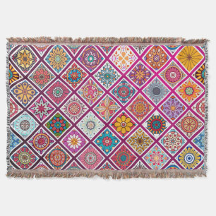 Marokkanische Boheme-Mandala-Fliesen Decke