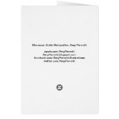 marokkanische Bride Matryoshka-Karte (Hinten)