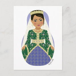 marokkanische Bride Matryoshka Postcard Postkarte