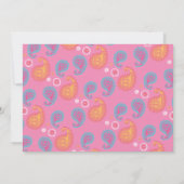 marokkanische Elephant Baby Shower Einladung (Rückseite)