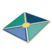 marokkanische Farben kreuz und kreisförmig Fliese (Seite)