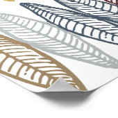 marokkanische Feathers Poster (Ecke)