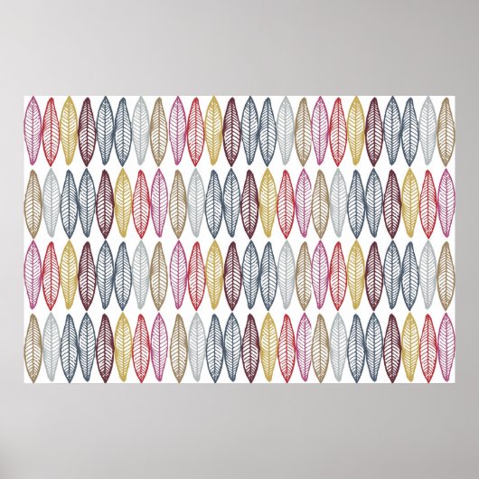 marokkanische Feathers Poster (Vorne)