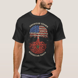 Marokkanische Flagge für marokkanische Wurzeln T-Shirt