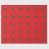 Marokkanische Flagge Geschenkpapier (Flach)