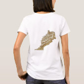 Marokkanische Flagge + Karte + Text T - Shirt (Rückseite)