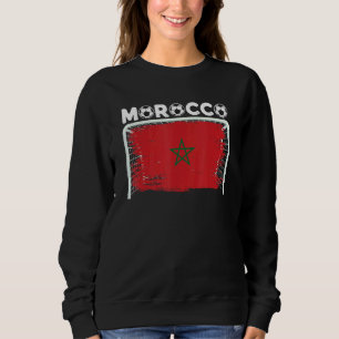 Marokkanische Flagge marokkanisches Fußballteam Ma Sweatshirt