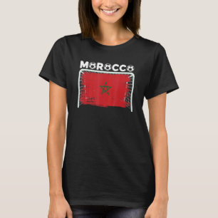 Marokkanische Flagge marokkanisches Fußballteam Ma T-Shirt