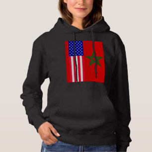Marokkanische Flagge Marokkos marokkanische Fußbal Hoodie