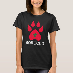 Marokkanische Flagge Marokkos marokkanische Fußbal T-Shirt
