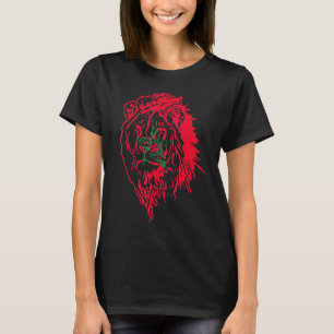 Marokkanische Flagge Marokkos marokkanische Fußbal T-Shirt