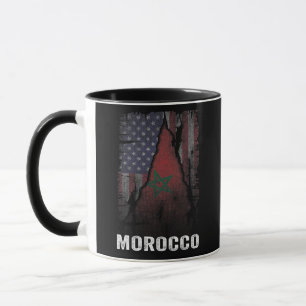 Marokkanische Flagge Marokkos marokkanischer Fußba Tasse