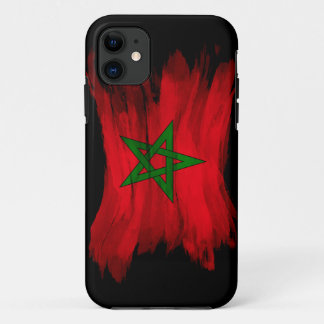 Marokkanische Flagge - Pinselstrich Case-Mate iPhone Hülle