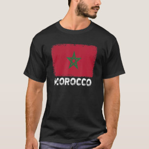 Marokkanische Flagge Unterstützung der marokkanisc T-Shirt