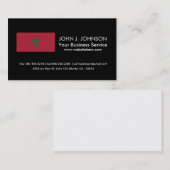 Marokkanische Flagge Visitenkarte (Vorne/Hinten)