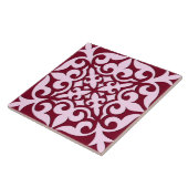 Marokkanische Fliese - Burgunder und Rosa (Seite)