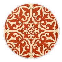 Marokkanische Fliese - korallenrote Orange und