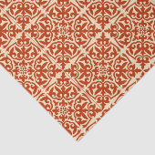 Marokkanische Fliese - korallenrote Orange und Seidenpapier (Ausschnitt)