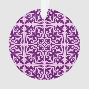 Marokkanische Fliese - lila und Orchidee Ornament