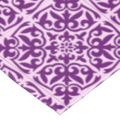 Marokkanische Fliese - lila und Orchidee Tischdecke (Schrägansicht)