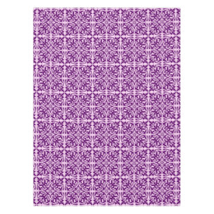 Marokkanische Fliese - lila und Orchidee Tischdecke