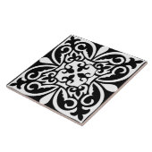 Marokkanische Fliese - Schwarzes mit weißem (Seite)