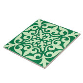 Marokkanische Fliese - Smaragd- und hellgrün (Seite)