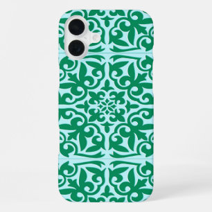 Marokkanische Fliese - Türkis und Aquamarin iPhone 16 Plus Hülle