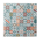 marokkanische Fliesen - blau und braun (Vorderseite)