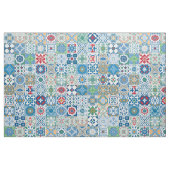 marokkanische Fliesen - blau und rot Stoff (Fat Quarter (45,7 x 55,9 cm))