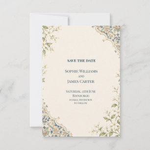Marokkanische Fliesen Botanische Hochzeit Save The Date