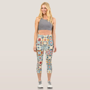 marokkanische Fliesen, buntes, nahtloses Muster. Capri Leggings