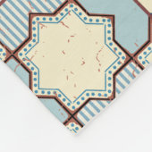 marokkanische Fliesen, buntes, nahtloses Muster. Fleecedecke (Ecke)