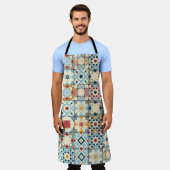 marokkanische Fliesen, buntes, nahtloses Muster. Schürze (Getragen)