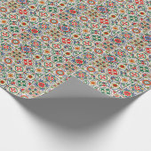 marokkanische Fliesen: farbenfrohes, nahtloses Mus Geschenkpapier (Ecke)