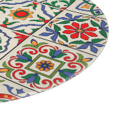 marokkanische Fliesen: farbenfrohes, nahtloses Mus Schneidebrett (Ecke)