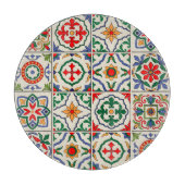 marokkanische Fliesen: farbenfrohes, nahtloses Mus Schneidebrett (Vorderseite)