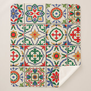 marokkanische Fliesen: farbenfrohes, nahtloses Mus Sherpadecke