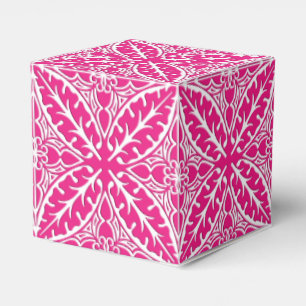 Marokkanische Fliesen - Fuchsia Rosa und Weiß Geschenkschachtel