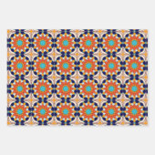 marokkanische Fliesen Geschenkpapier Set (Vorderseite)