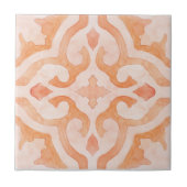 marokkanische Fliesen in orangefarbenem Wasser (Vorderseite)