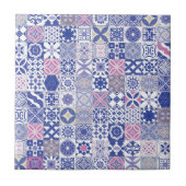 marokkanische Fliesen - lila und rosa (Vorderseite)