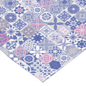 marokkanische Fliesen - lila und rosa Kurzer Tischläufer (Ecke)