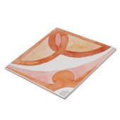 marokkanische Fliesen mit orangefarbenem und graue (Seite)