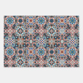 Marokkanische Fliesen, Mosaik, bunte Kunst Geschenkpapier Set (Vorderseite 2)