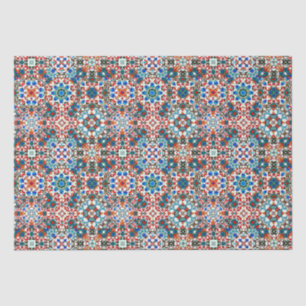 Marokkanische Fliesen, Mosaik, bunte Kunst Seidenpapier