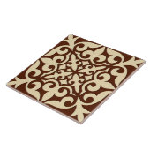 marokkanische Fliesen - schokoladenbraun und beige (Seite)