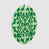 marokkanische Fliesen - Smaragd und hellgrün Ornament (Vorderseite)