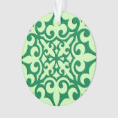 marokkanische Fliesen - Smaragd und hellgrün Ornament (Vorderseite)